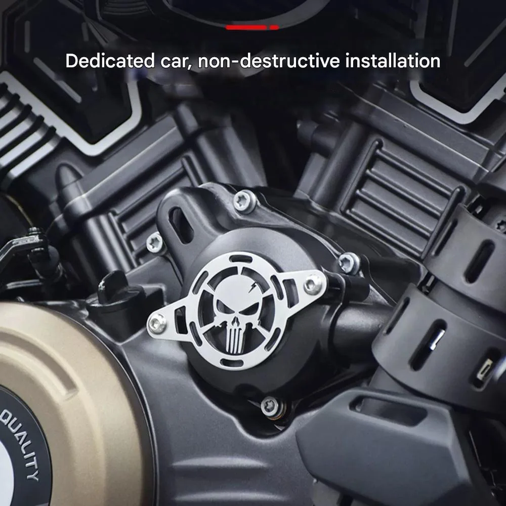 VOGE CU625 water pump decorative cover engine side cover stainless steel protective cover voge625cu
