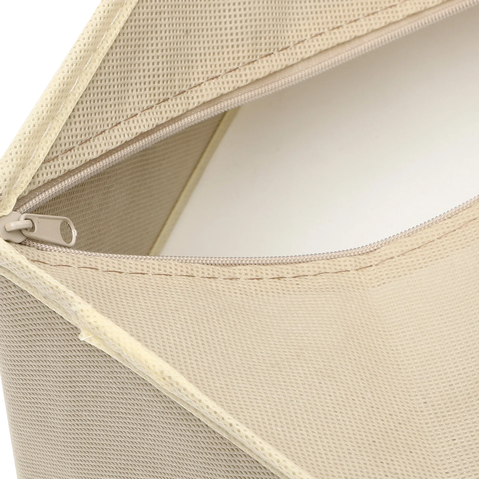 

Underwear Storage Box Beige 3 Pieces Foldable Non Woven Fabric Lingerie ganizer Sock Drawer Container Closet Clothes