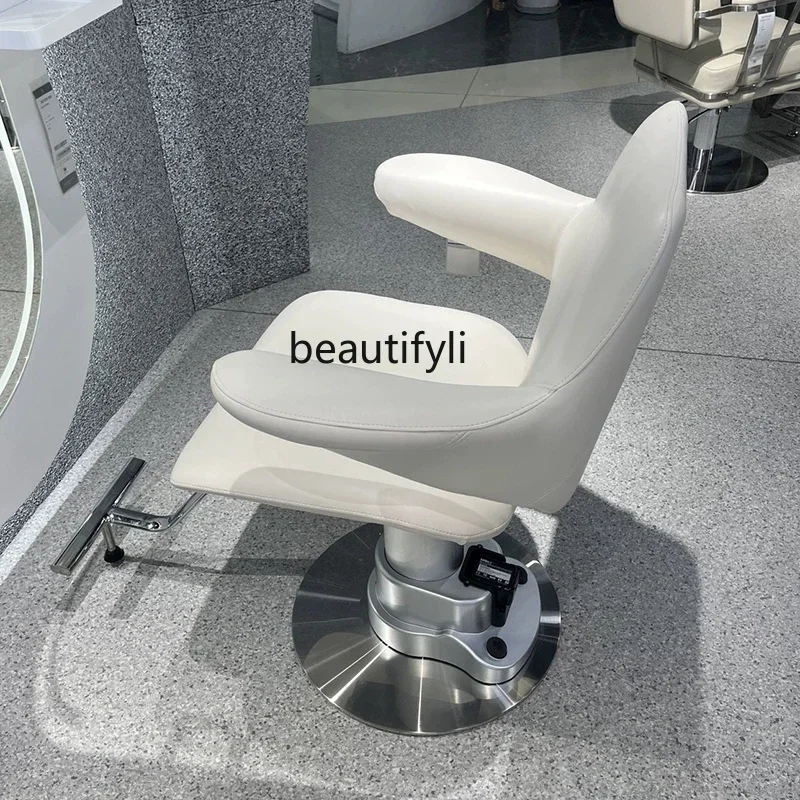 High-end hair salon chair, simple hair salon special electric lift barber shop dyeing and ironing hair cutting seat