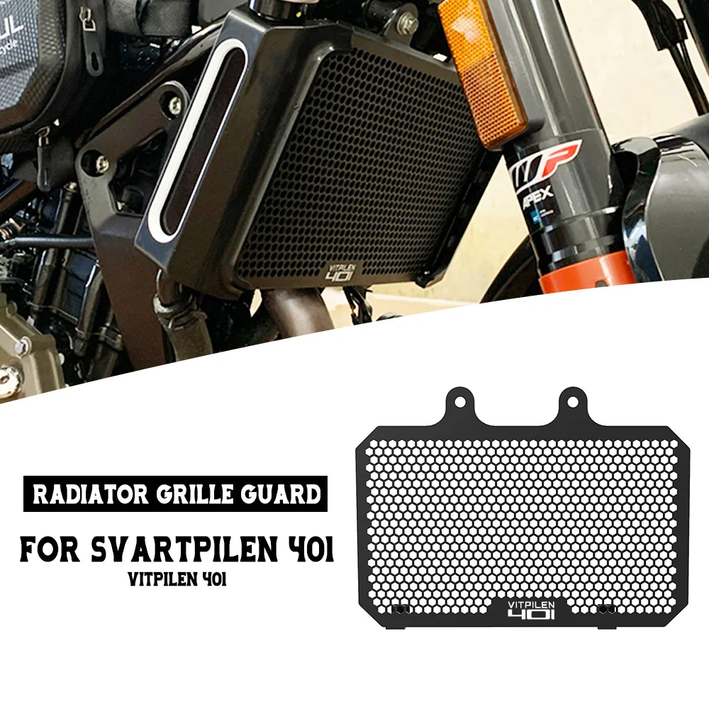 

For Husqvarna Svartpilen 401 Vitpilen 401 Motorcycle Radiator Grille Guard Protector Water Tank Protection Cover Vitpilen401