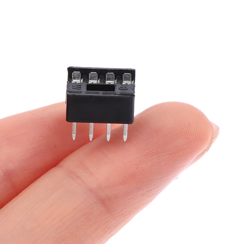 Brand New 20pcs DIP-8PIC Round Hole 8 Pins 2.54MM DIP DIP8 IC Sockets Adaptor Solder Circuit IC Connector