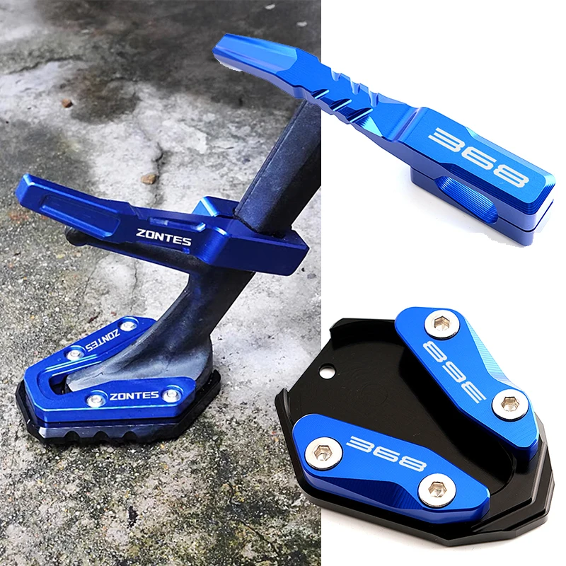 

Для ZONTES 368G 368E 368K 368M 368 G M K E 2022-2026+ Аксессуары: Увеличенная и усиленная опорная подножка CNC (боковая/вспомогательная)