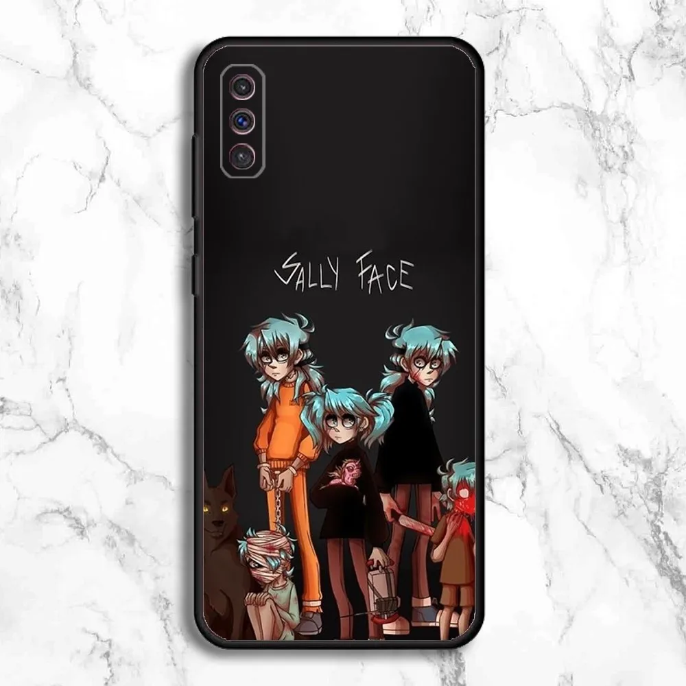 Sally Face Game Phone Case For Samsung Galaxy A13,A21s,A22,A31,A32,A52,A53,A71,A80,A91 Soft Black Phone Cover