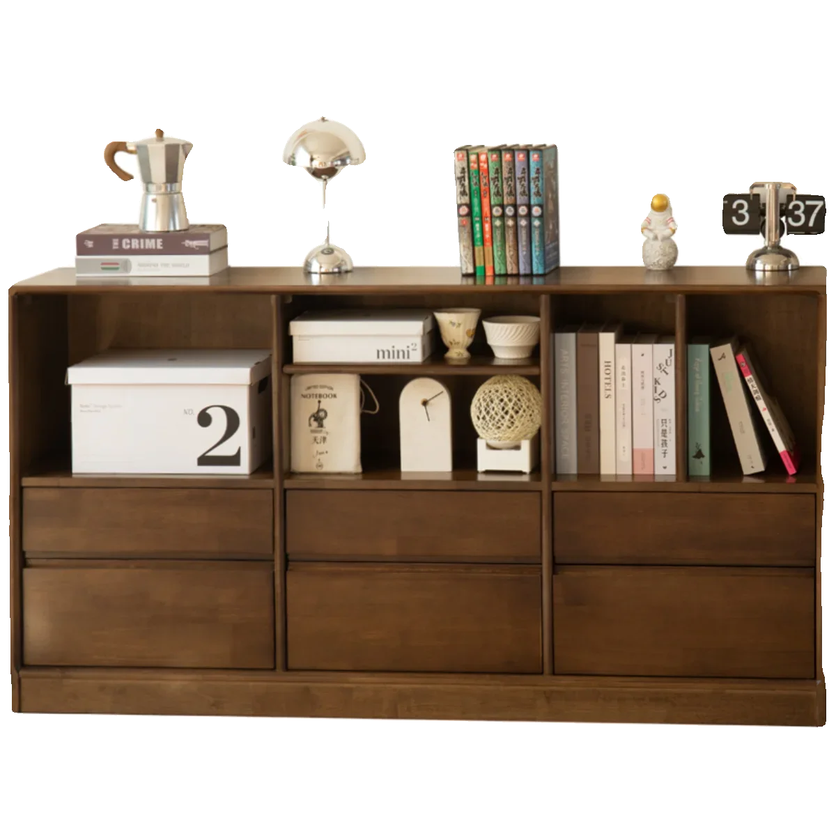

All solid wood low cabinet storage locker household