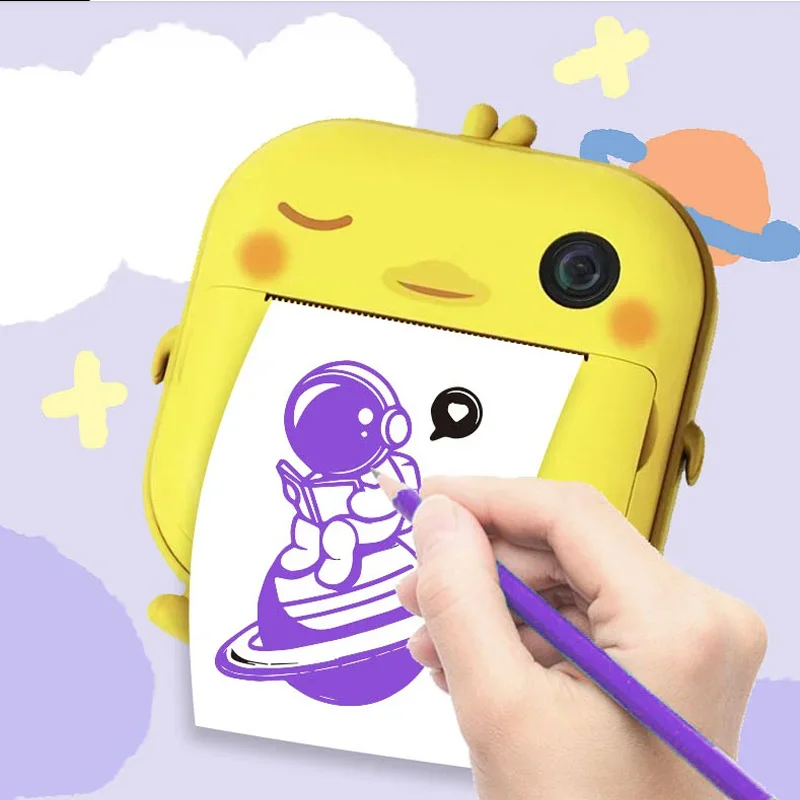 Digital Children Camera Photography Instant Print Photo Kids Video Recorder Mini Thermal Printer Video Educational Birthday Gift