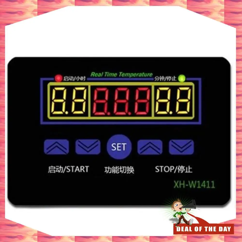 24-Hour Delivery 1 Pcs W1411 10A LED Thermostat Thermostat Control Switch Sensor For Greenhouses Animal Husbandry 12V