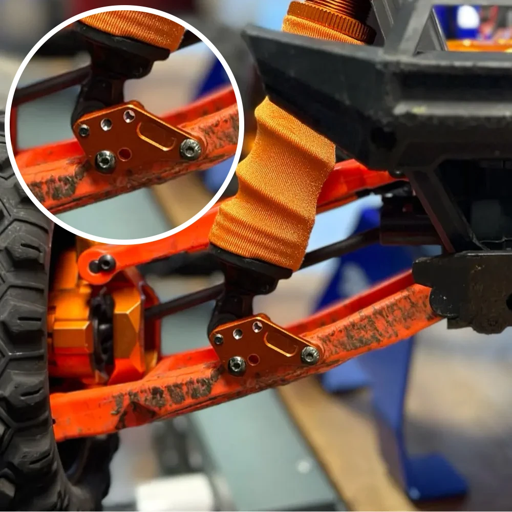 GPM for Traxxas 1/8 MAXX SLASH 6S 1/10 MAXX 1.0 4S Monster Truck RC Car Metal Aluminum 7075 Front Rear Lower Shock Mount 10234