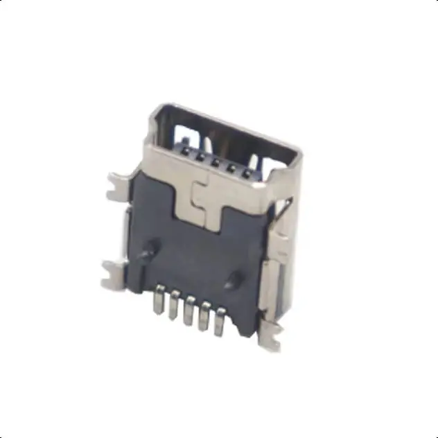 【50-10PCS】Mini USB Type B 5-Pin Female Socket Right Angle SOP Jack Connector