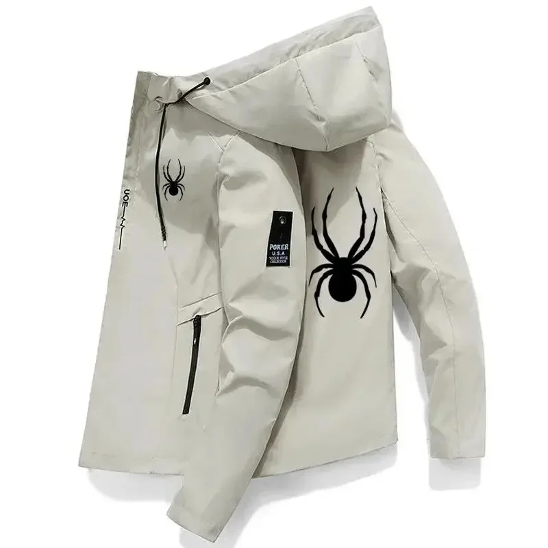 2026 Men's Windproof Sports Jacket Hooded Outdoor Training Coat High-Quality Athletic Windbreaker Casual Streetwear Running Top