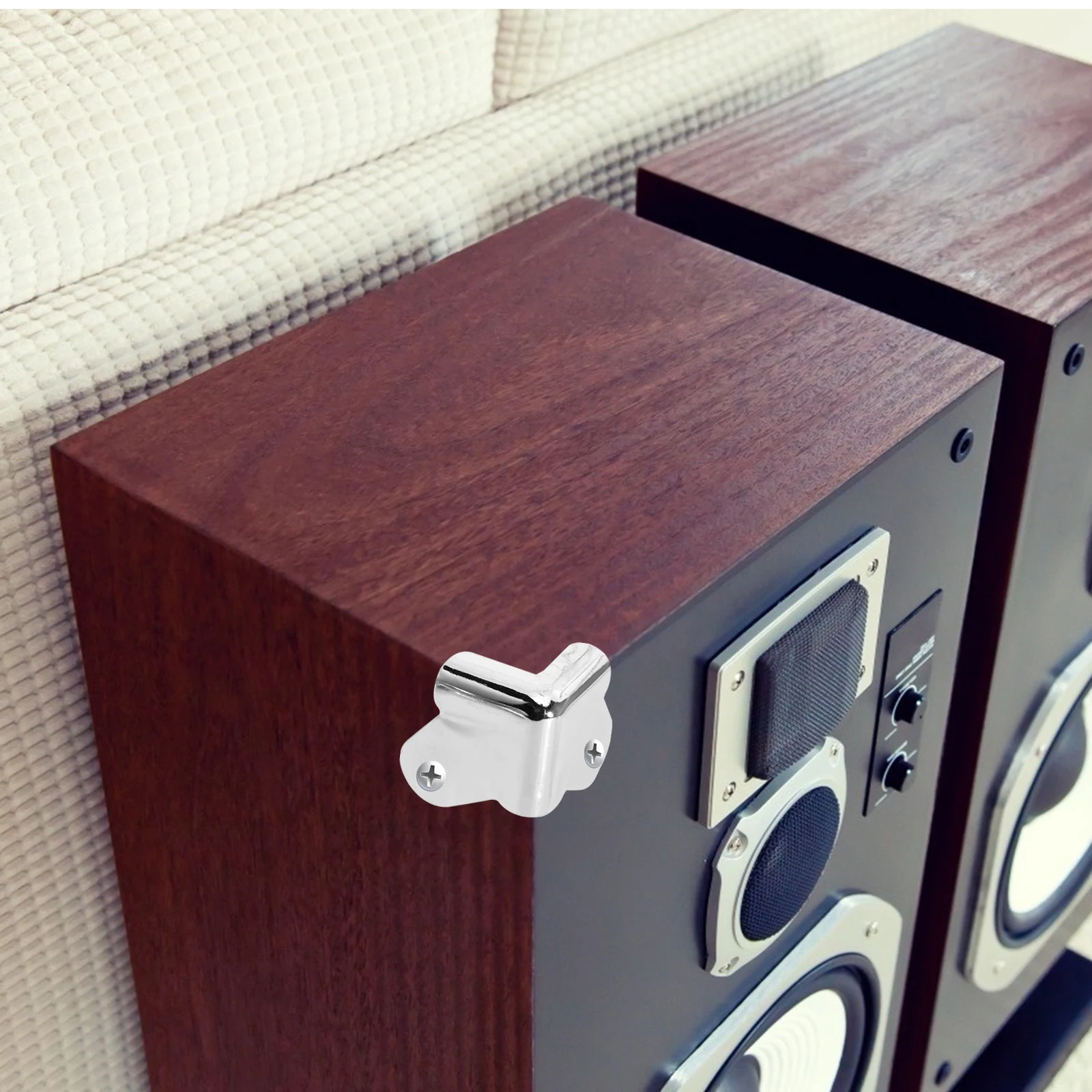 

24pcs Corner Protector Cover Iron Speaker Corner Protector Practical Bumpers Guard Accessories DIY Decor
