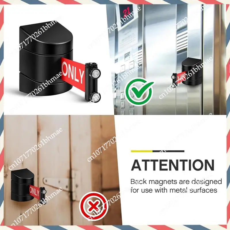 

-A21Z, 16,4 фута, магнитное настенное крепление, выдвижной ремень, барьер, только авторизованный доступ, ремень с чехлом из АБС-пластика, веревочные защитные барьеры