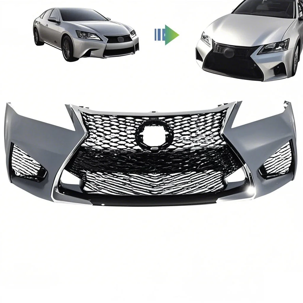 

2012-2016 for Lex-us GS Upgrade Sports Style Bodykit Front Bumper Grille Set Facelift Parts