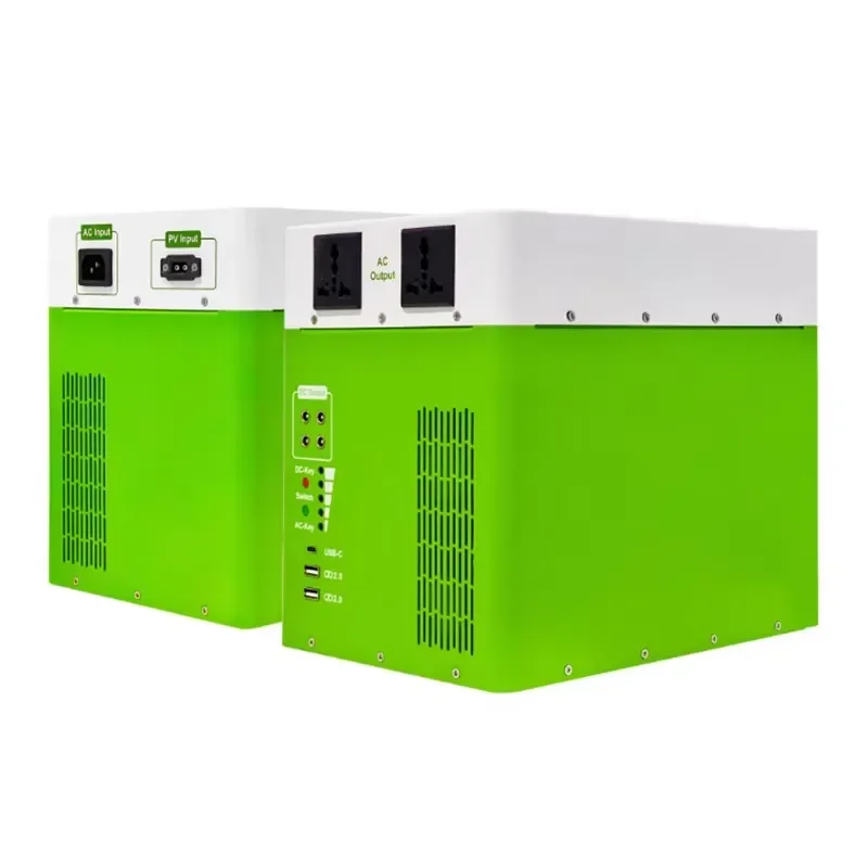 1000W Hybrid Inverter Deep Cycle 3.2V 628Ah LiFePO4 Lithium Battery Solar Energy Storage Portable Power Station