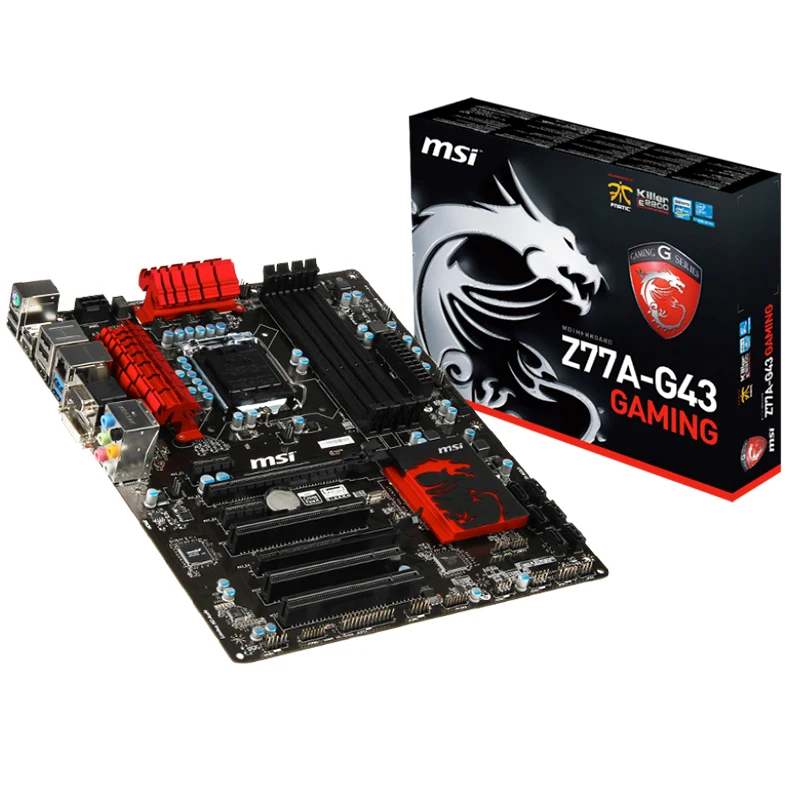 MSI Z77A-G43 GAMING Motherboard with Intel LGA 1155 socket Supports 3rd Gen Intel Core i7/i5/i3/Pentium/Celeron processors