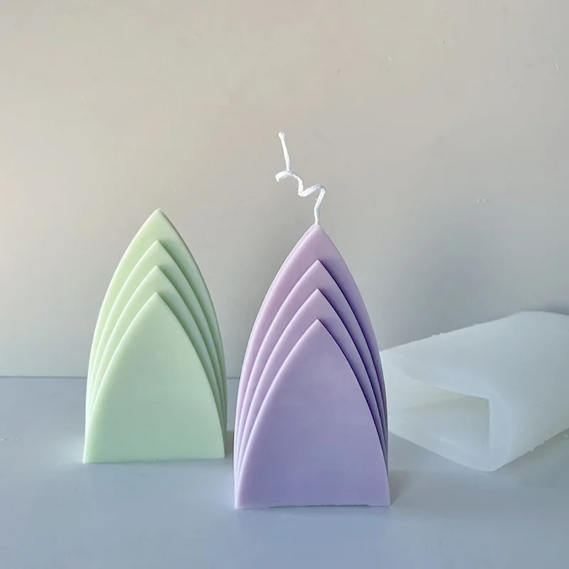 

Geometric abstract mountain-shaped candle mold DIY aromatherapy handmade soap diffuser stone ornament mold