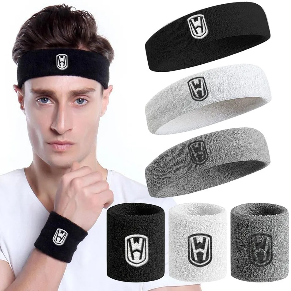 Wosweir Baumwolle Sport Stirnband elastische Schweiß bänder Frauen Männer Basketball Sport Fitness studio Fitness Schweiß band Volleyball Tennis