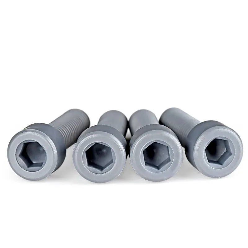 M3 M4 M5 M6 M8 M10 Grey PVC Hex Cup Head Screw Anti-Corrosion Socket Hexagon Cap Bolt Screw