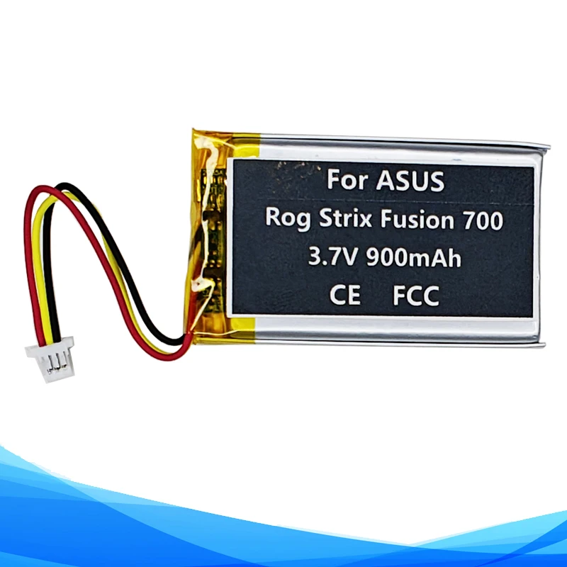 900mAh Rechargeable FT603048P Battery For Rog Strix Fusion 700 Strix Gen 1 Gaming Headset Headphone