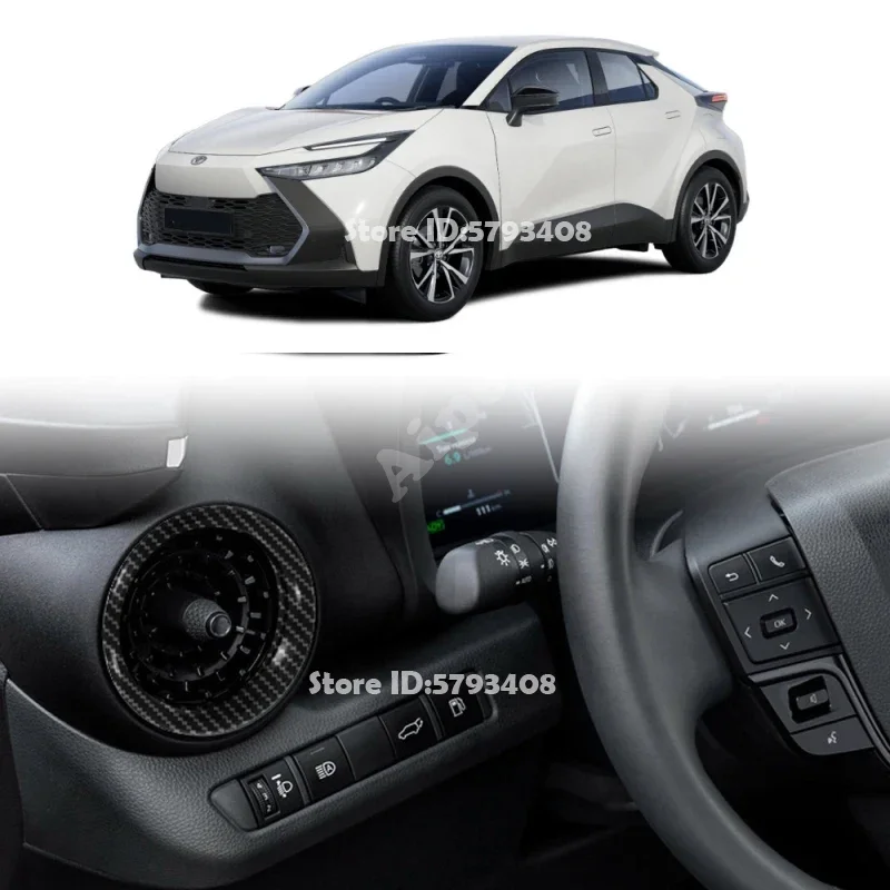 For Toyota CHR C-HR 2024 2025 ABS Side Front Dashboard Air Condition Outlet Cover Left Right AC Vent Trim  Interior Accessories