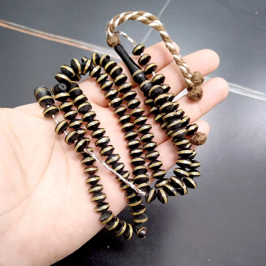 Tasbih 100 Natural kuka tree beads muslim Misbaha prayer beads eid ramadan luxurious gift arabic fashion
