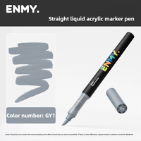 1 PC ENMY 60 Colors Direct Liquid Acrylic Markers Blendable Soft Tip Non-Transparent Water-Based Art Markers School Supplies
