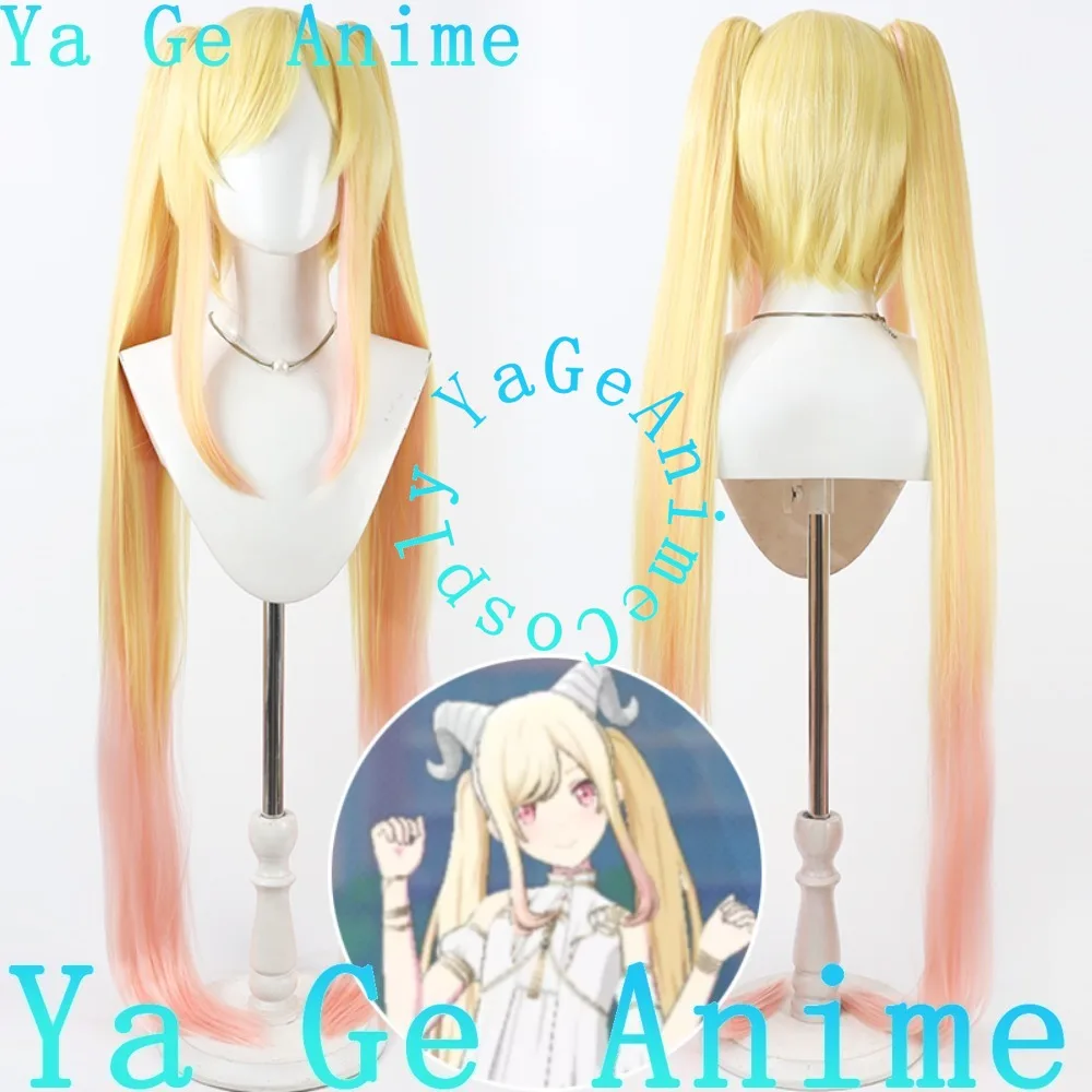 

Ya Ge Anime Store Tenma Saki Cosplay Wig Two-Color Gradient Anime Games Halloween Carnival Party Synthetic Heat Resistant Hair