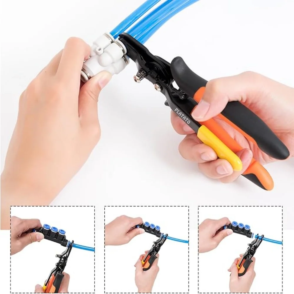 Press Type Air Tube Pliers Pneumatic Air Pipe Connector Quick Disconnect Disassembly Tool Industrial Maintenance Crimping Tool
