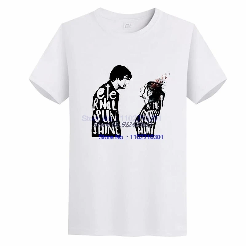 Men's Cotton Short Sleeve T-Shirt Fashion Graphic Design Eternal Sunshine of the Spotless Mind Movie Quote Tee for Casual Wear