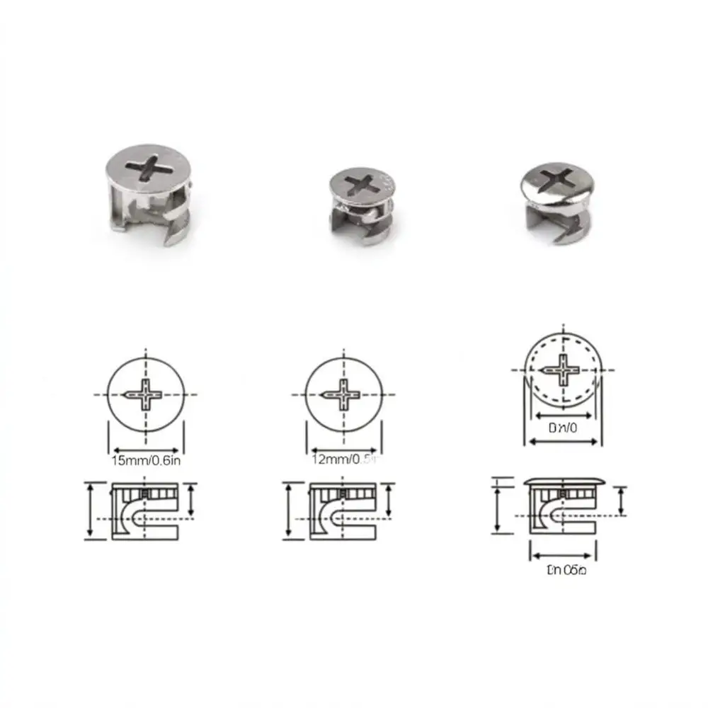 Durable Furniture Connector Hardware Kit For For Yangshun Cam Lock Nut Bolts Wardrobe Bookshelf Board Assembly
