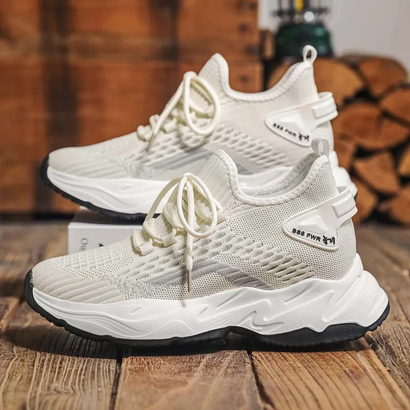 

Men 8cm Invisible Height Increasing Sneakers Summer Breathable Mesh Upper Casual Lift Sports Comfortable Non Slip Outdoor Shoes