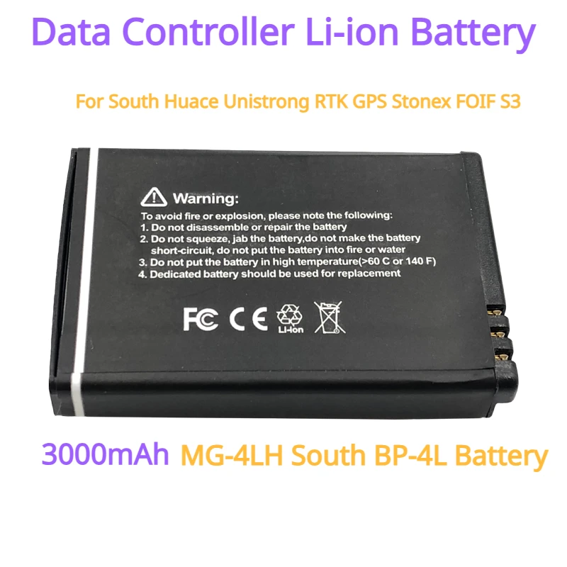 Data Controller Li-ion Battery 3000mAh MG-4LH South BP-4L Battery For South Huace Unistrong RTK GPS Stonex FOIF S3