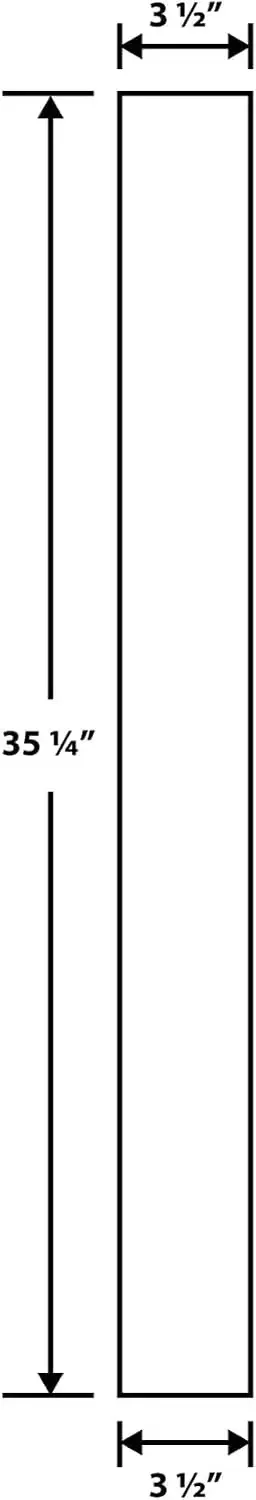 Architectural Products Solid Hardwood Island Leg 35-1/4