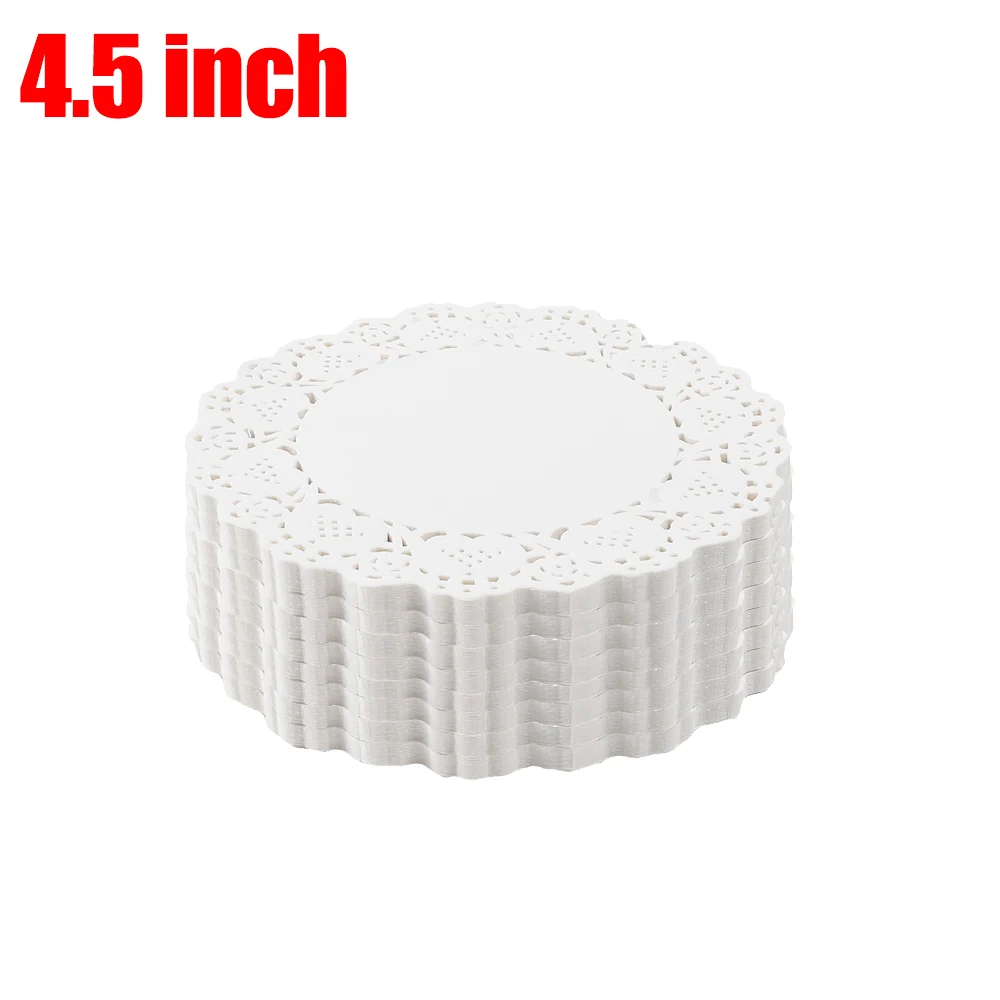 Lot De 150 Napperons Dentelle Papier Blanc 6.5 Pouces - Décoration Table Mariage Et Fêtes Absorbants