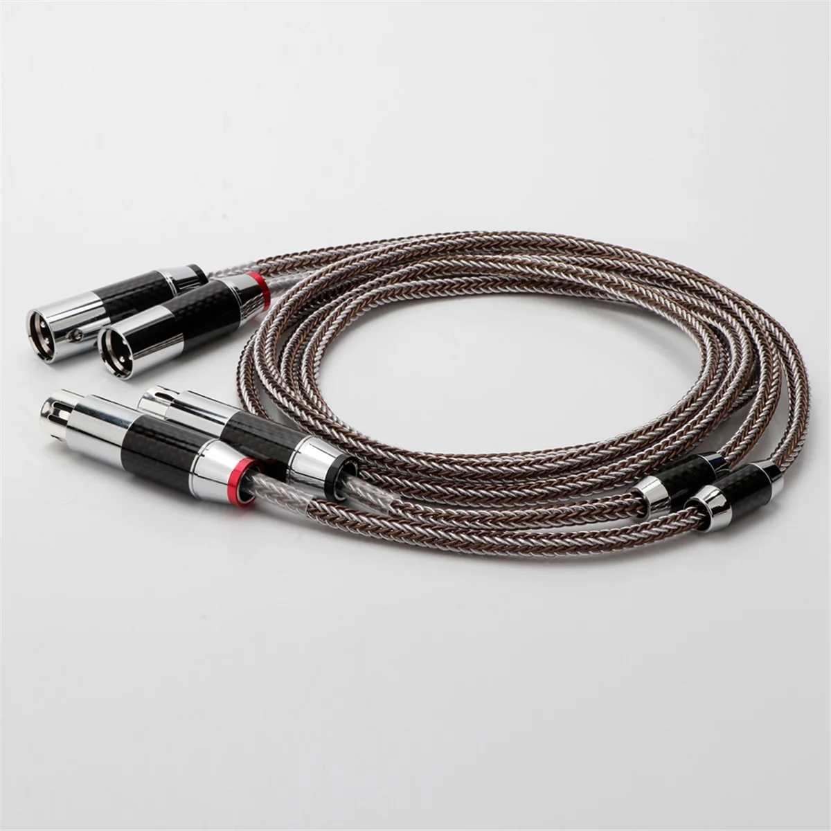 BFYLE ハイファイオーディオバランス XLR ケーブルオス - メス XLR コネクタ OCC 混合銀メッキ銅マイクミキサー用