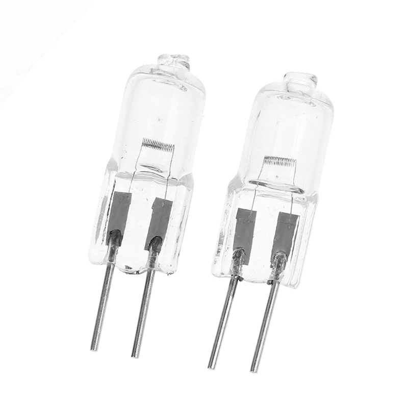 2Pcs G4/G5.3/G9หลอดไฟ DC 12V/220V หลอดฮาโลเจนหลอดฮาโลเจนโปร่งใสแต่ละหลอดด้านในกล่องตกแต่ง