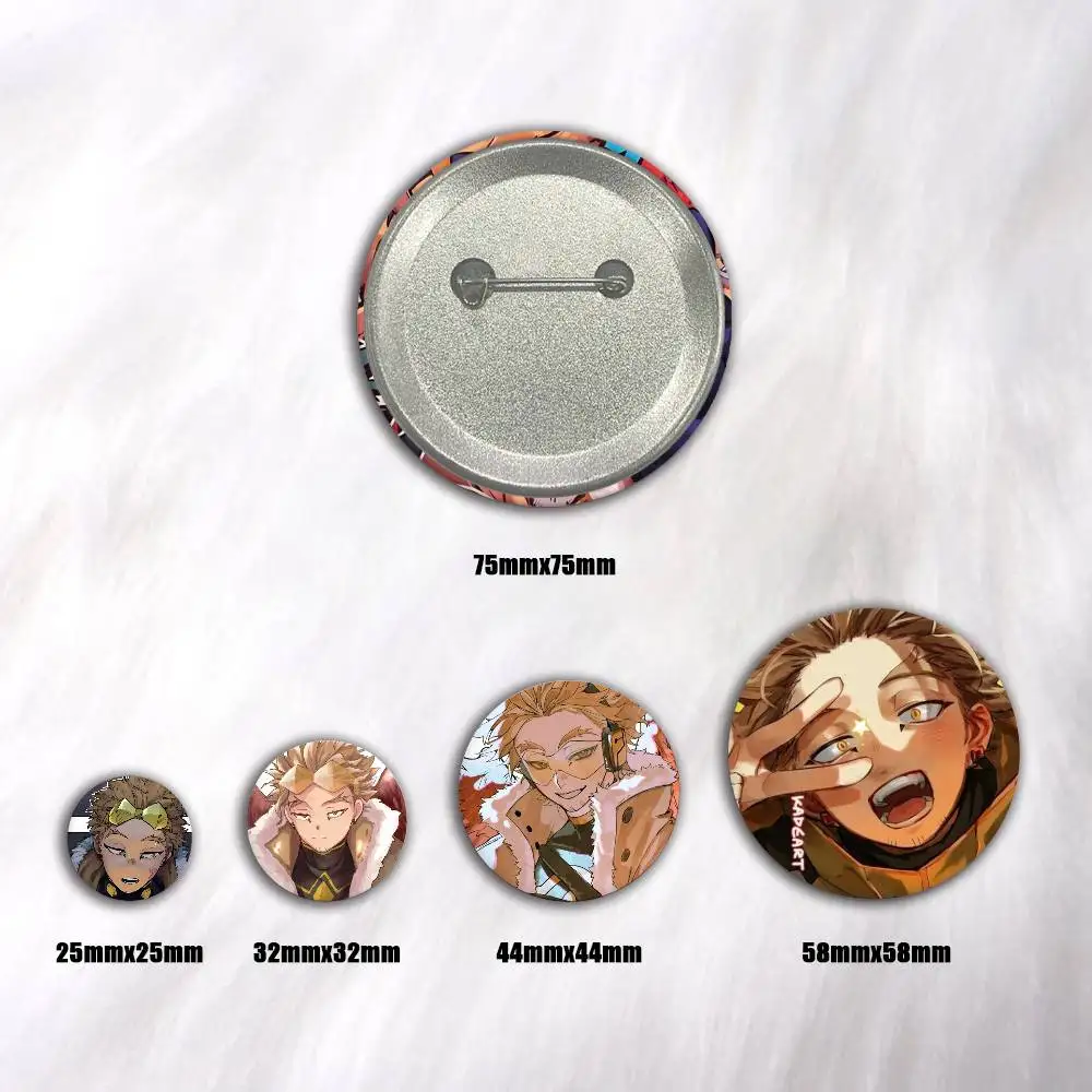 Academia H-Hawks Round Snap-in Brooches Rock Band Lapel Pins Badges Fan Collection Accessories Jewelry Handmade Gifts