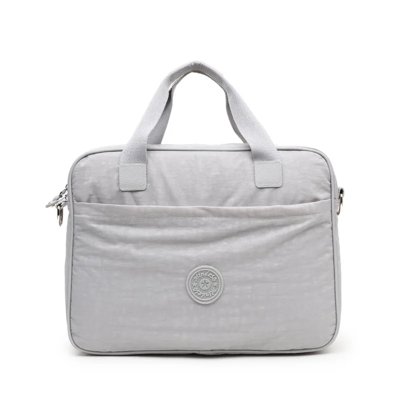 Stylish Nylon Laptop Bag for Men & Women - Lightweight, Business Briefcase, Large Capacity Commuter Tote with Hand Strap