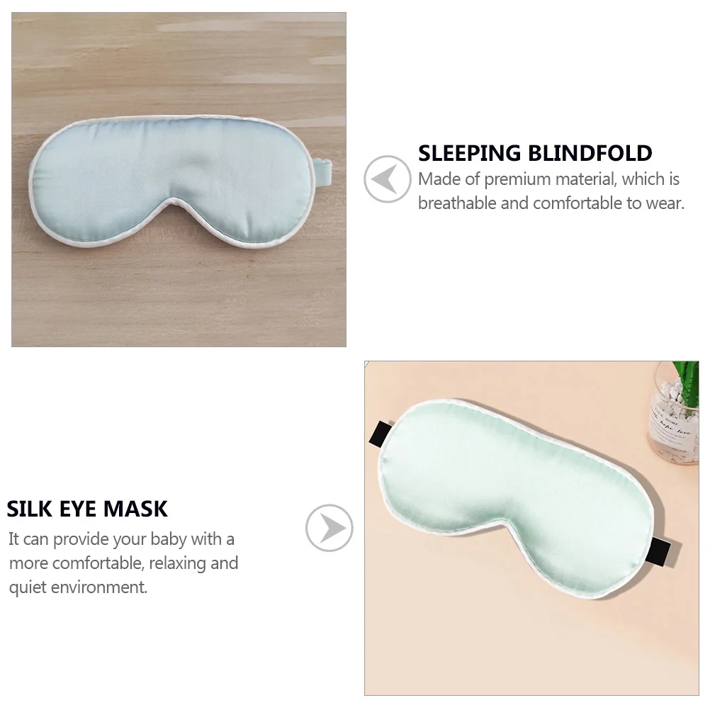 Baby Portable Silk Sleeping Blindfold Kids Comfortable Silk Sleep Mask Infant Sleeping Eye Shade Silk Eye Shade