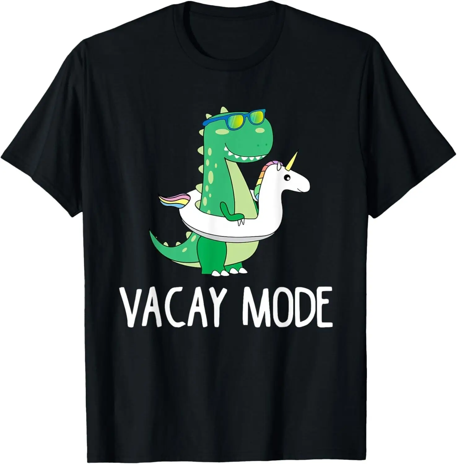 Vacay Mode Cute Dinosaur T Shirt Funny Family Vacation Gift Unisex T-Shirt