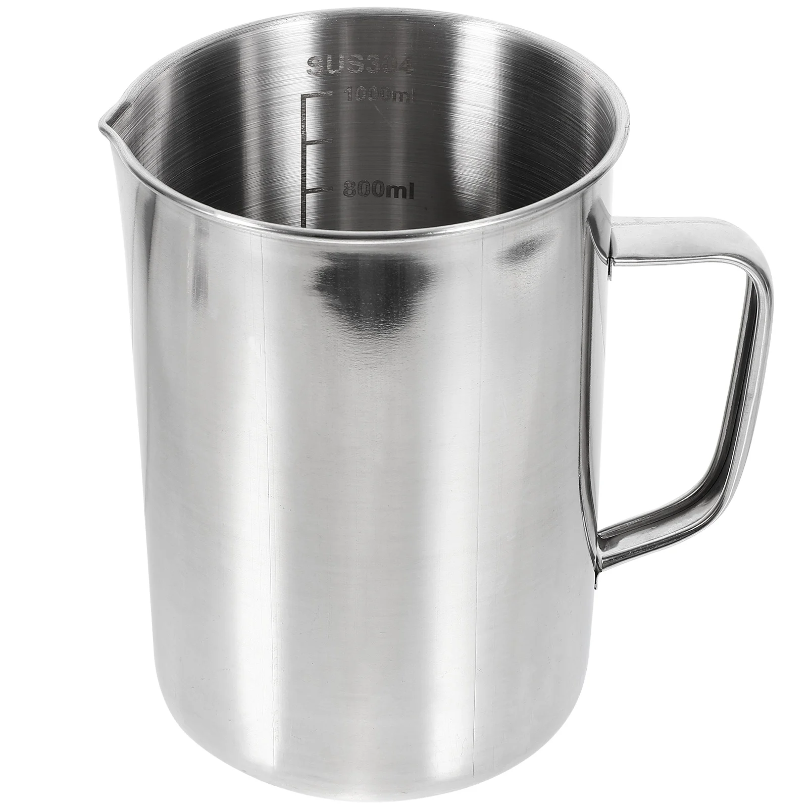 Espresso Glass Laboratory Beaker Water Kettle Stainless Steel Measuring Cup with Scale