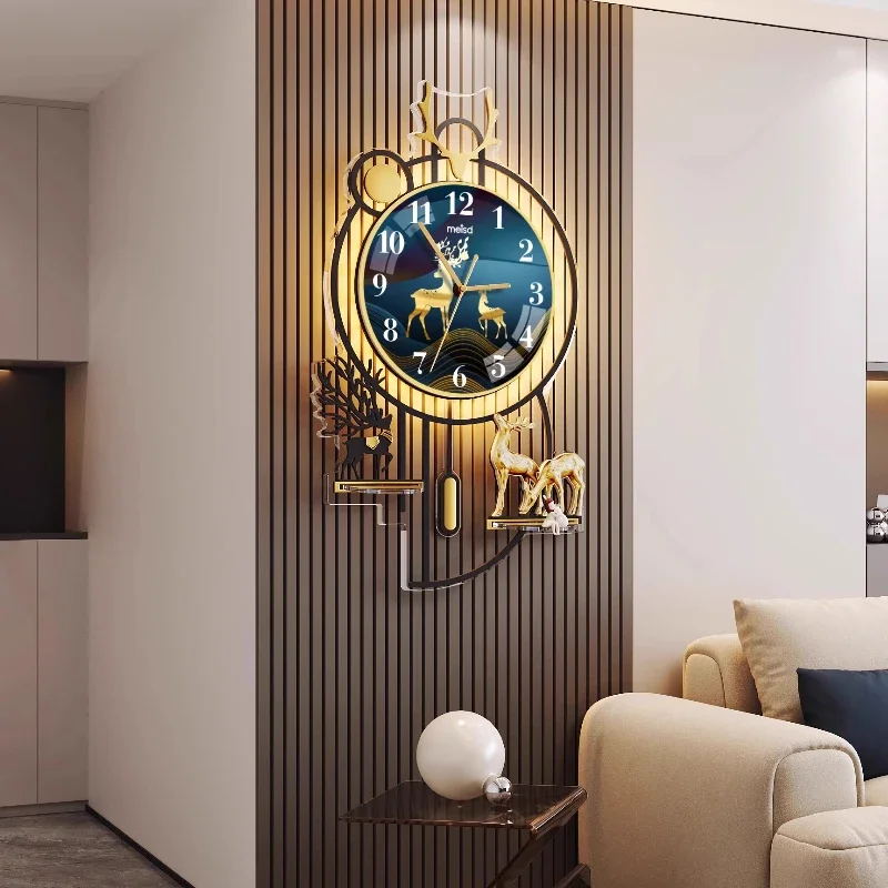 Creative Aesthetic Wall Clock High Quality Designer Look Silent Modern for Living Room Bedroom Home Office Fashion Decoration