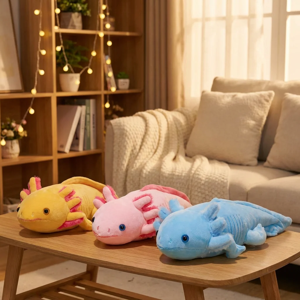 

Новая высококачественная милая подушка-аксолотль (23/45 см) в виде саламандры, разноцветный брелок-подвеска, мягкая подушка для дивана, подарок