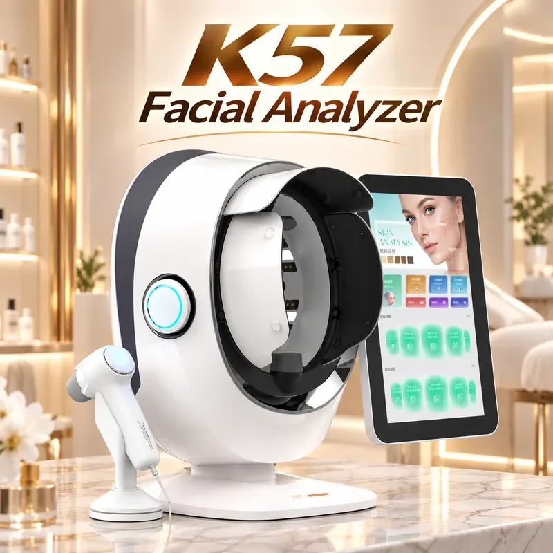2026 Skin Analyzer 3D Face Analysis Scanner for Beauty Salon Skin and Hair Detector with Microscope Probe