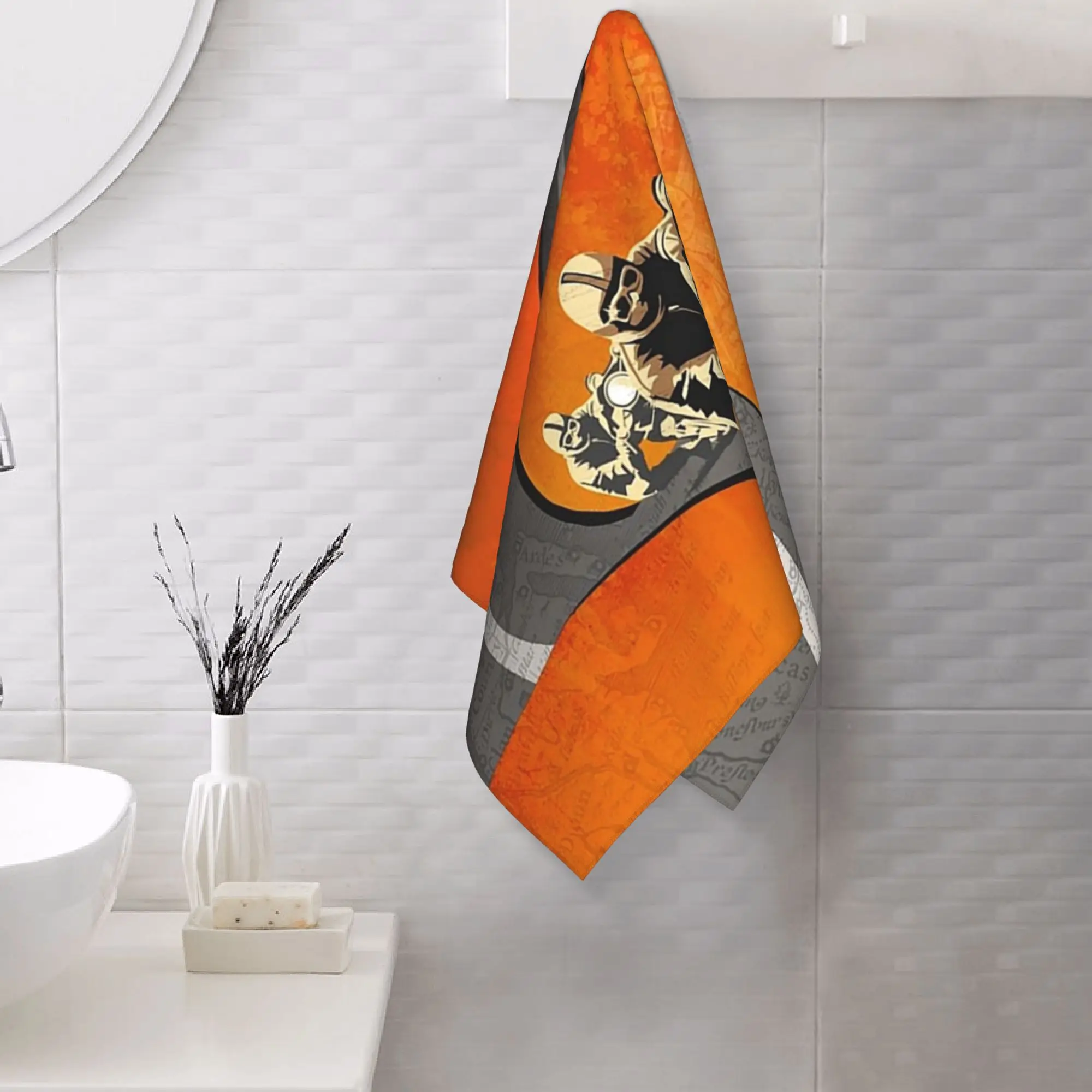 Custom Motorcycle Races Isle Of Man TT Soft Face Towel Quick Dry Pool Bath Cotton Towels Absorbent Quick