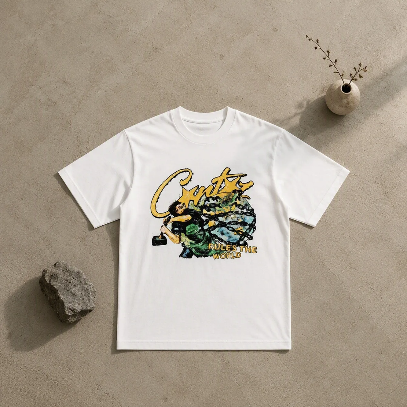 Men's Spring/Summer Minimalist Letter Print Short Sleeve Casual T-Shirt