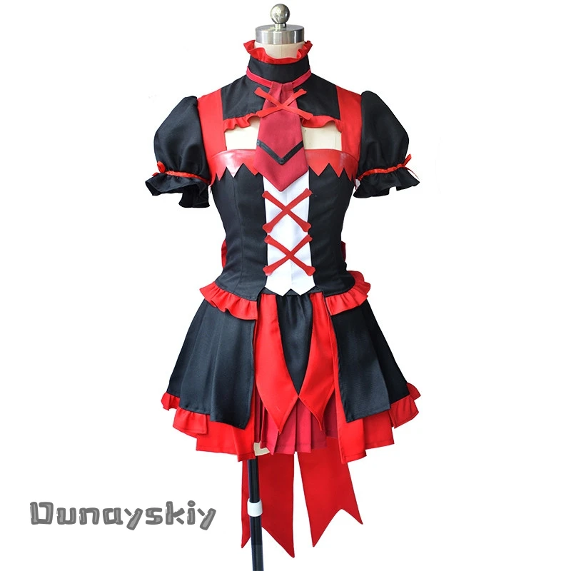 asNNs*Cosplay GATE Rory Mercury Costume Women Fancy Lolita Dress CuteSkirt Uniform Short Sleeve Top Outfit Halloween Disguise view 2