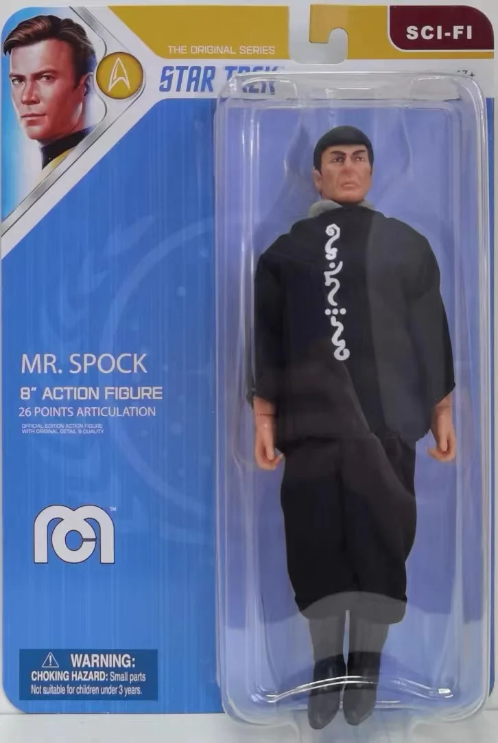 Original 8 Inch Mego Action Figure Star Trek MR.Spock Captain Benjamin Kor Quark Movie Character Collectible Toy Gift