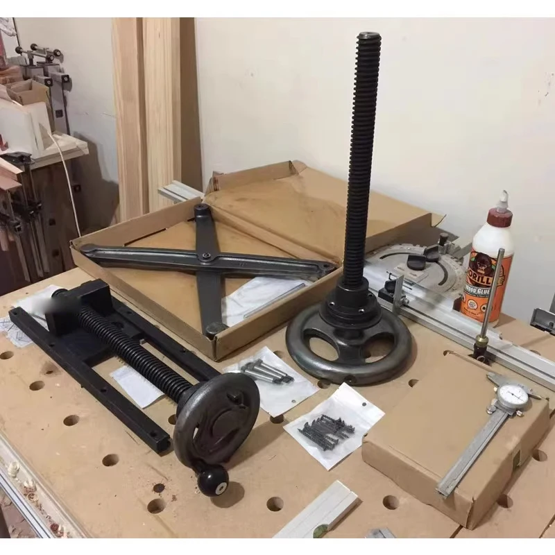 

ALV сверхмощный деревообрабатывающий стол, набор оборудования для рабочего стола ROUBO, зажим для ножки стола + быстрый зажим для деревообработки