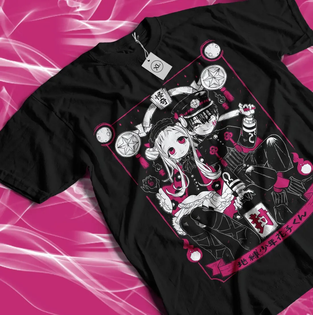 

Hanako-kun T-shirt Toilet Bondage Anime Jibaku Shounen Gift Pattern Shirt Women Clothing Graphic T Shirts Summer Streetwear Y2K
