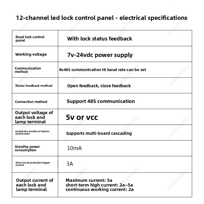 12 Locker Electronic Control Board Intelligent Storage Cabinet Lock Mainboard With LED Indicator Electric Lock Control System